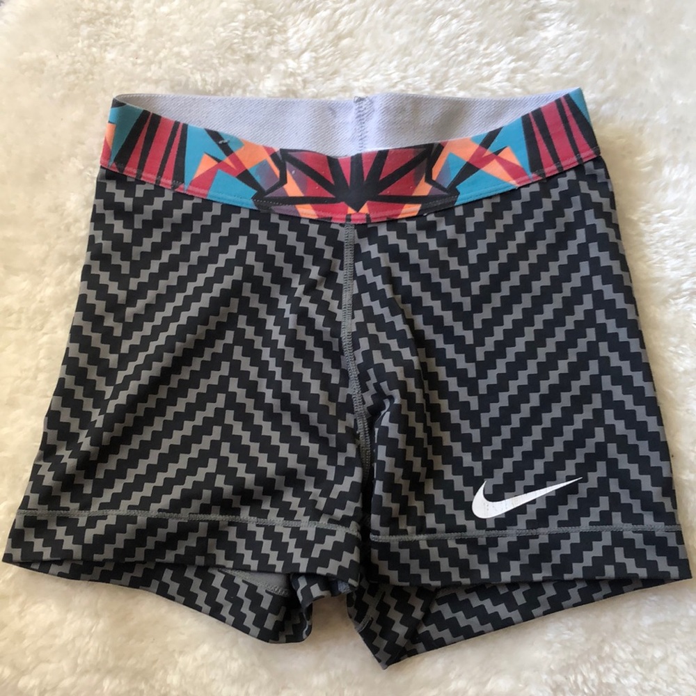 Nike Pro Dri Fit Spandex Shorts - Black/Grey - XS